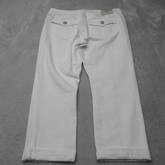 True Religion Jennie Curvy Jeans Women Mid Rise Skinny 32X24 Tapered Capri Denim - Picture 7 of 16